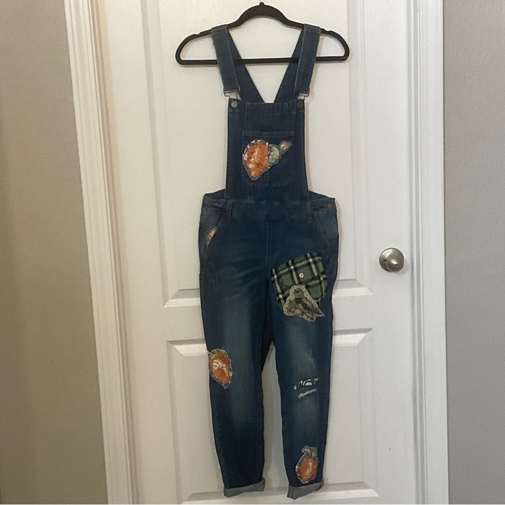 Artisan design, overalls by Dixie JUNE one-of-a-kind, hand, sewing